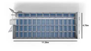 51 Trolleys in a 2-bay 40ft Arctic SuperStore