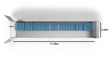 CHEP Pallets in 40ft UltraFreezer Refrigerated Container